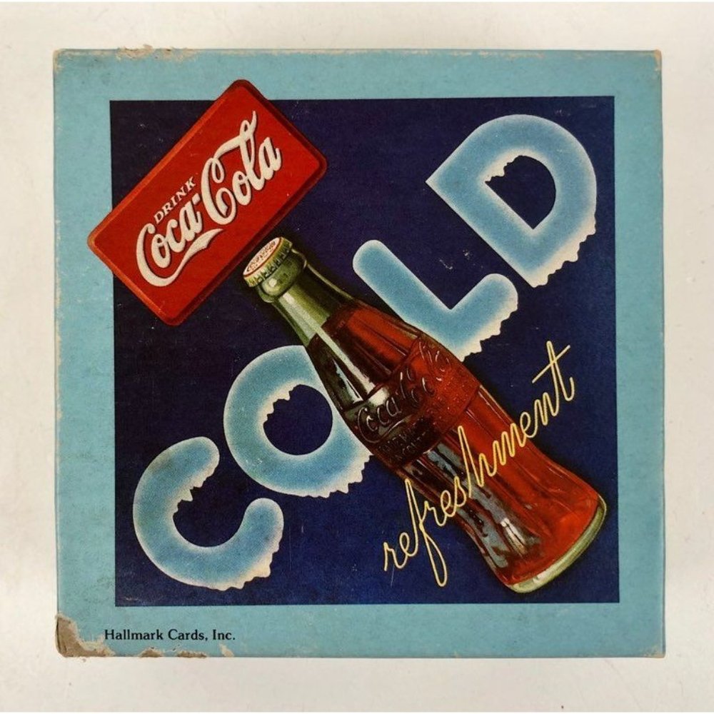 Coca Cola Mini Jigsaw Puzzle Sprinbok Hallmark Cards Over 70 Pieces 1983 - Picture 1 of 8